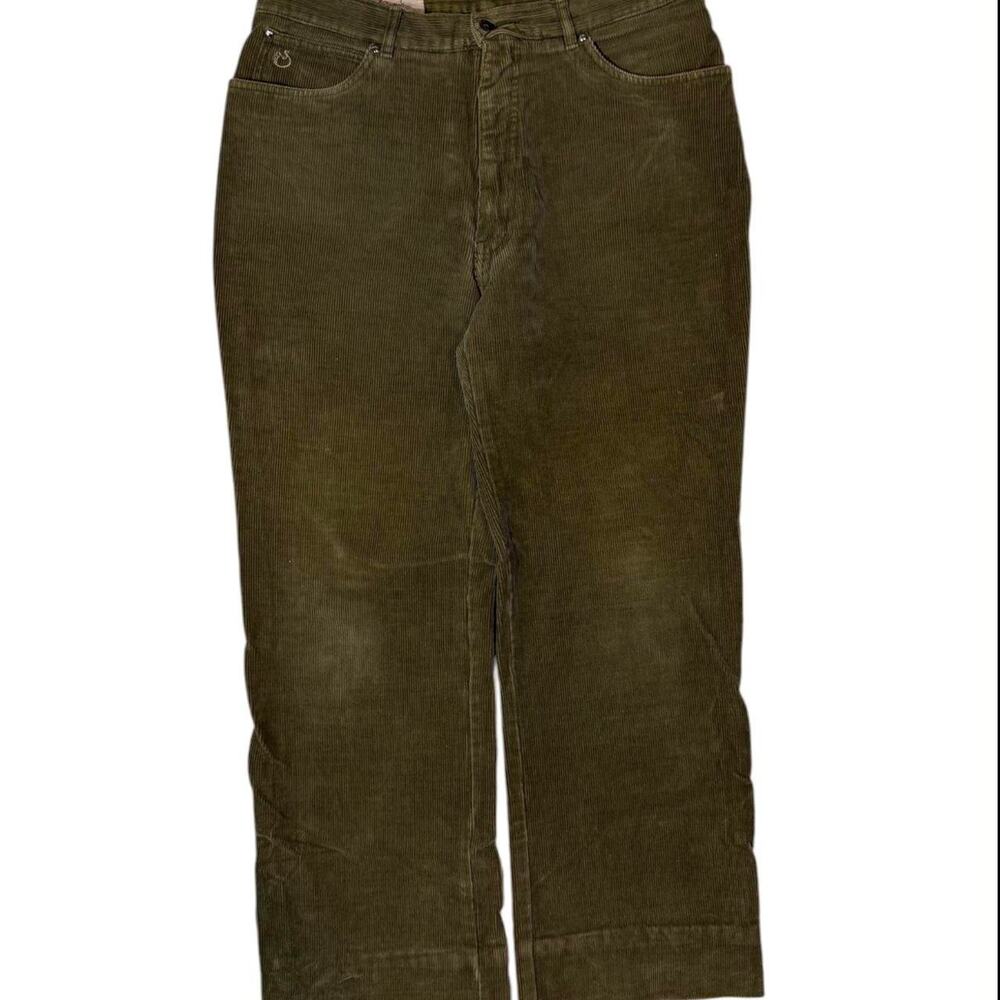 Zara‎ khaki green corduroy trousers - Picture 2 of 6